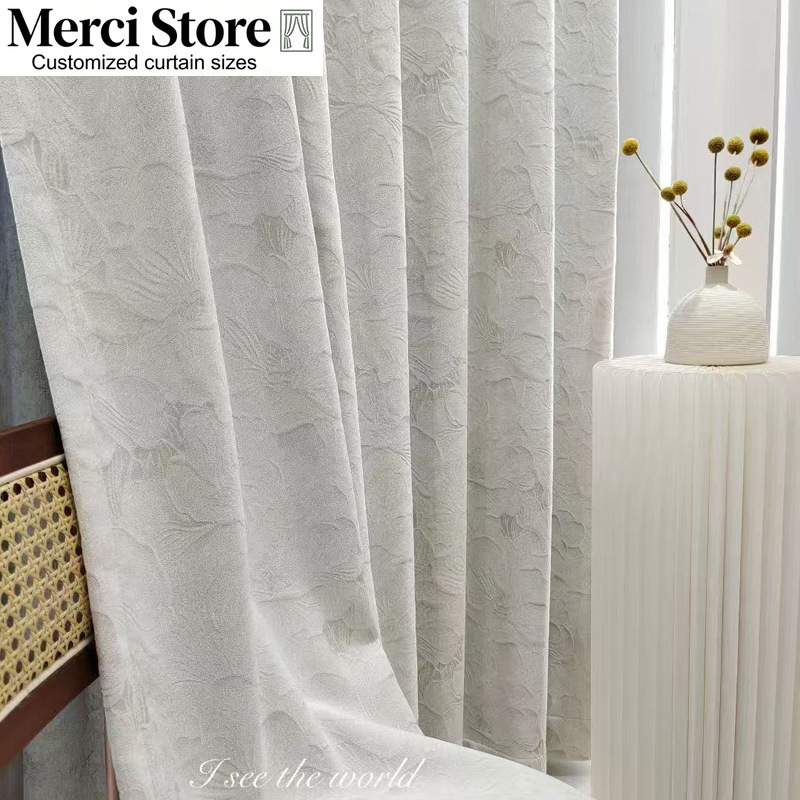 Blackout Curtain Thick - Chenille Embossed Jacquard Blackout Curtains Thick