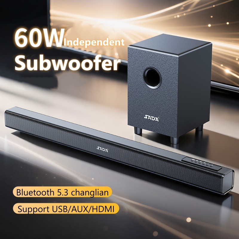 Home Cinema Atmos - Soundbar with Subwoofer, SADA 60W Dolby