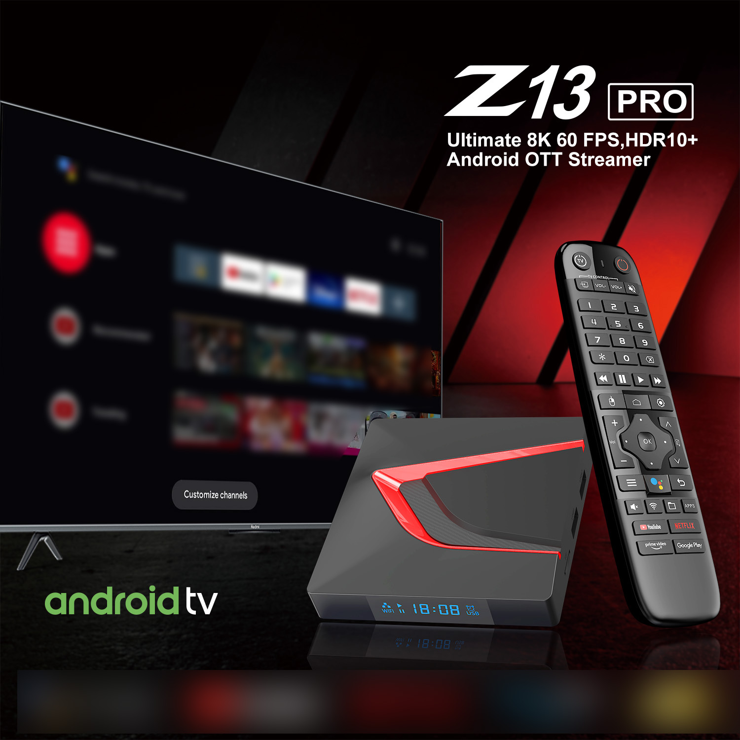 Home Cinema Media Player - TV Box Smart Android 14 4+32GB