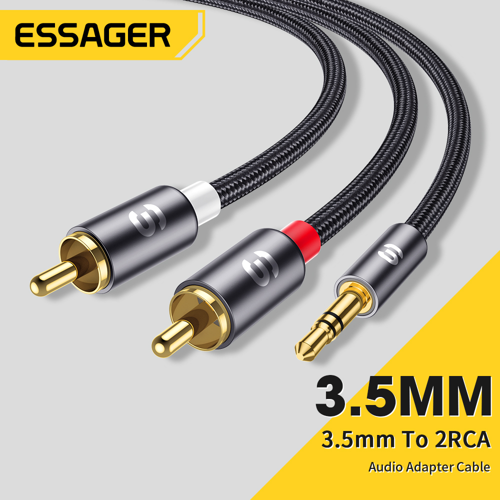 Home Cinema Sound System - Essager RCA Audio Cable Stereo 3.5mm