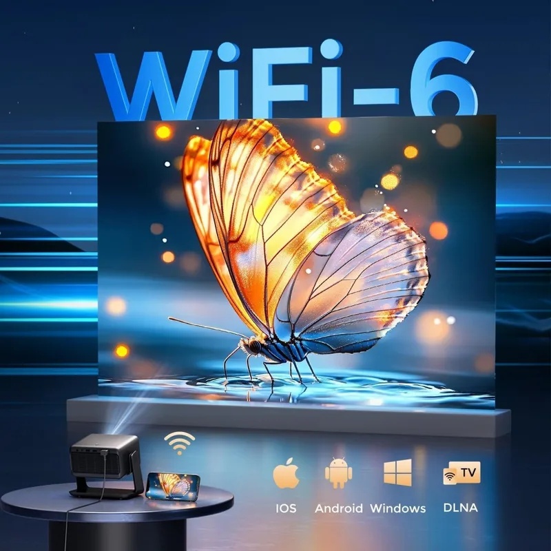 4K Video Projector Wifi Blueto - Home Cinema Mini ulasan dan harga