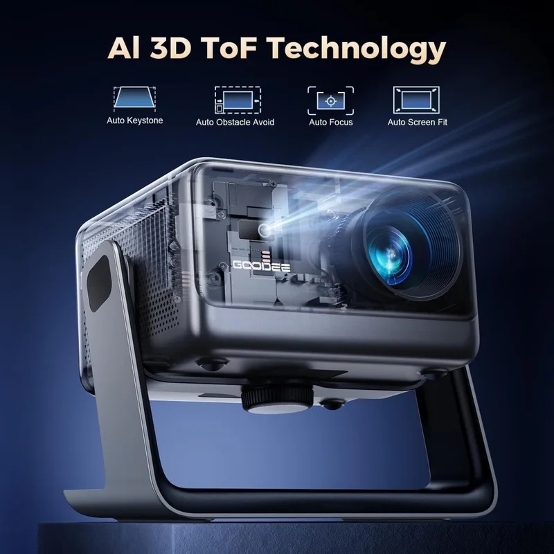 4K Video Projector Wifi Blueto - Home Cinema Mini ulasan dan harga
