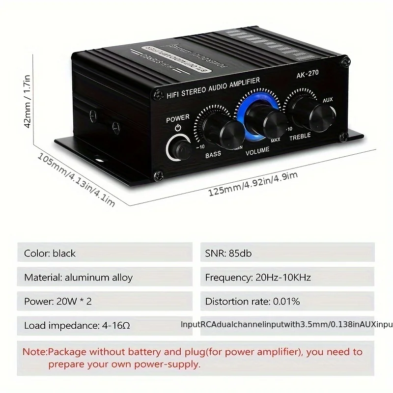 AK-270 HIFI Amplifier Channel  - Home Cinema Sound System ulasan dan harga