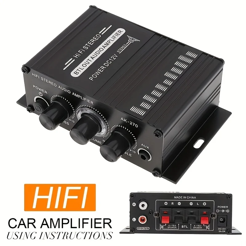 AK-270 HIFI Amplifier Channel  - Home Cinema Sound System ulasan dan harga