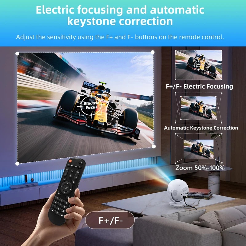 4K Mini Projector Portable Ult - Home Cinema Mini ulasan dan harga