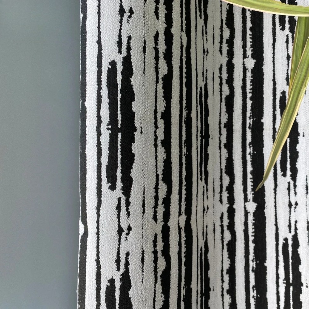 Nordic Jacquard Chenille Black - Blackout Curtain Thick ulasan dan harga