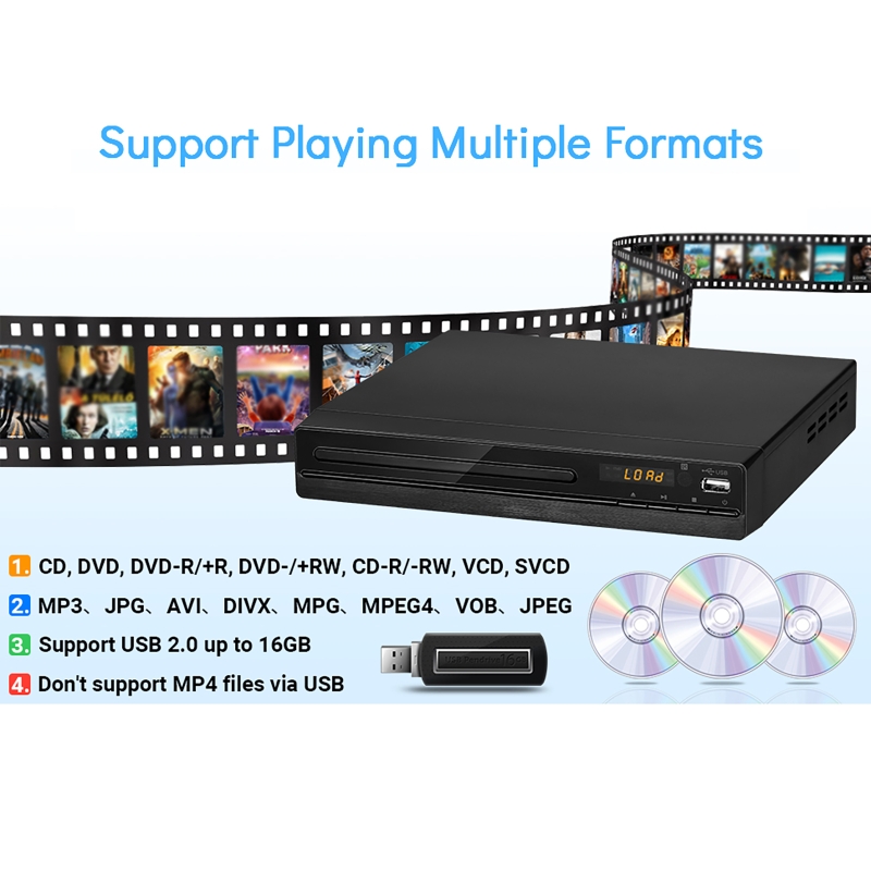 DVD Player 1080P HD Discs Play - Home Cinema Dvd ulasan dan harga