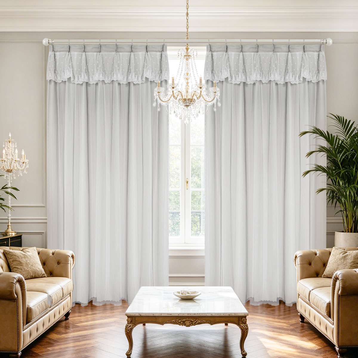 2Pcs Double‑Layer Curtains Fre - Blackout Curtain Thick ulasan dan harga