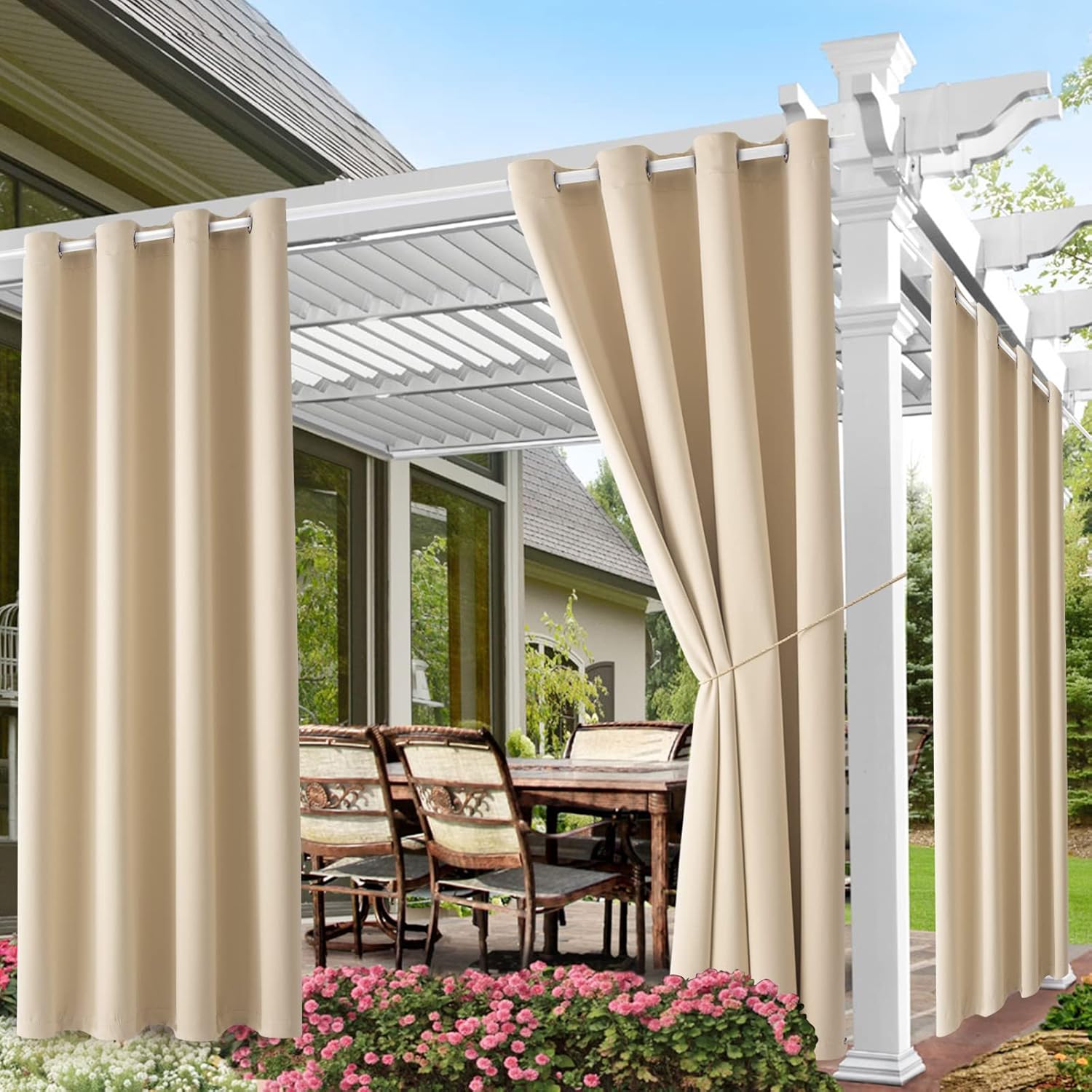 HOME Outdoor Curtains for Pati - Blackout Curtain Thick ulasan dan harga