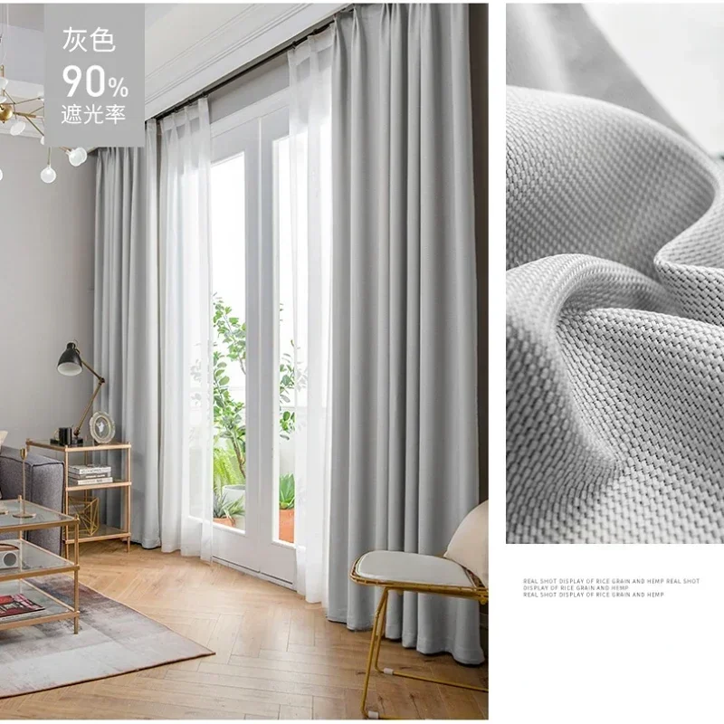 Cotton Linen High Blackout Cur - Blackout Curtain Thick ulasan dan harga