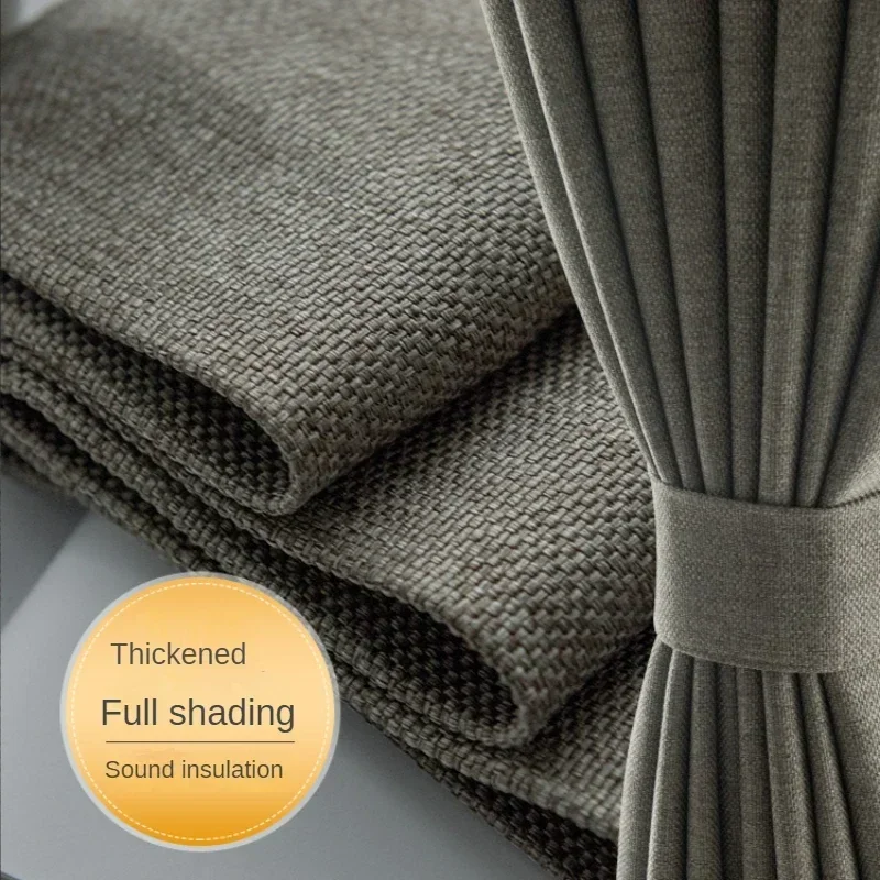 Cotton Linen High Blackout Cur - Blackout Curtain Thick ulasan dan harga