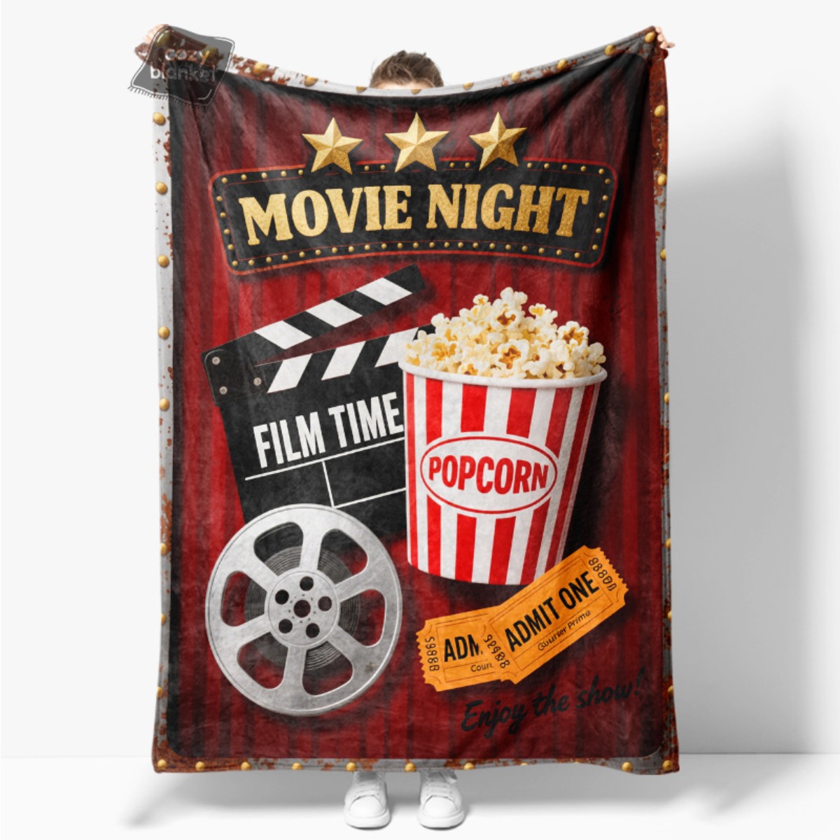 Retro Cinema Movie Night Blank - Home Cinema Tickets ulasan dan harga