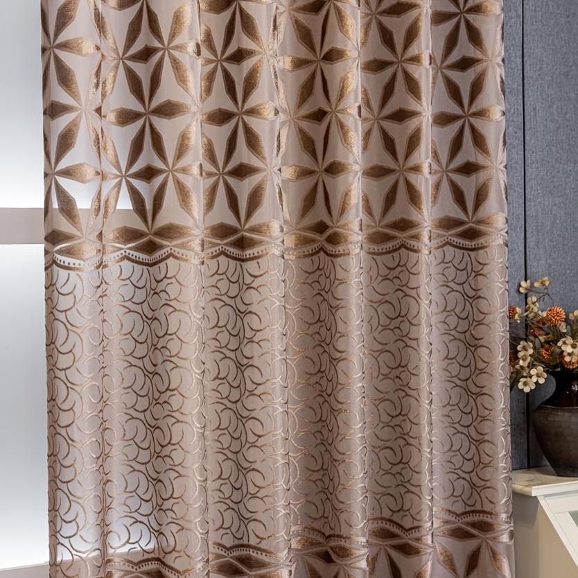 1PC Luxury European Geometric  - Blackout Curtain Thick ulasan dan harga