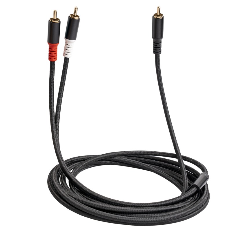 1/2/3M 1 RCA Male To 2 RCA Mal - Home Cinema Sound System ulasan dan harga