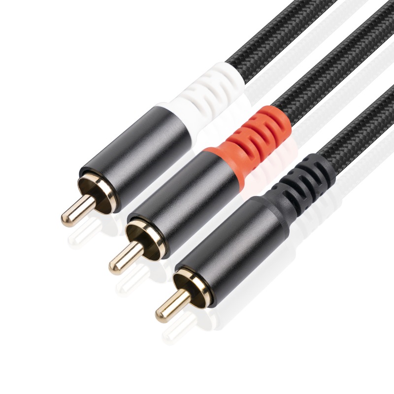 1/2/3M 1 RCA Male To 2 RCA Mal - Home Cinema Sound System ulasan dan harga