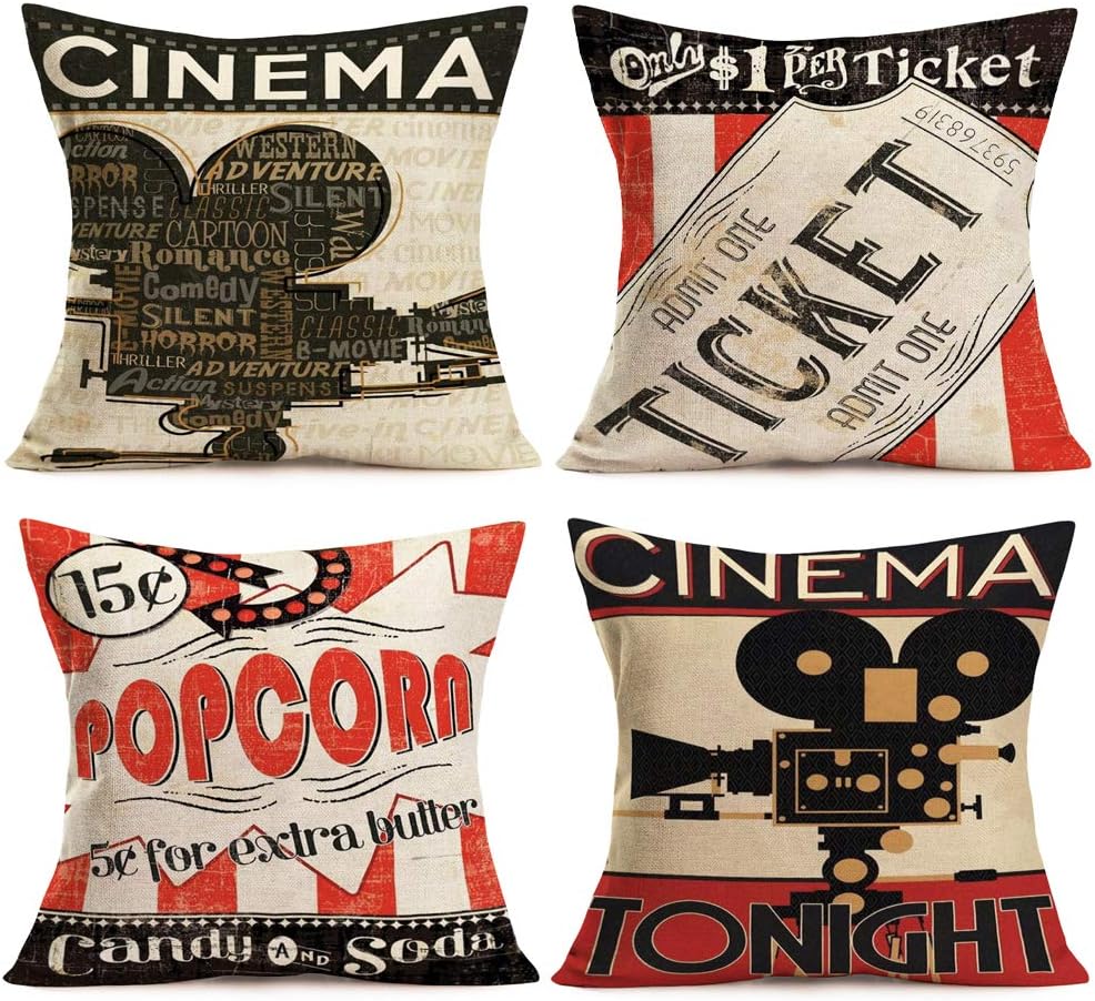 Vintage Cinema Decorative Pill - Home Cinema Tickets ulasan dan harga