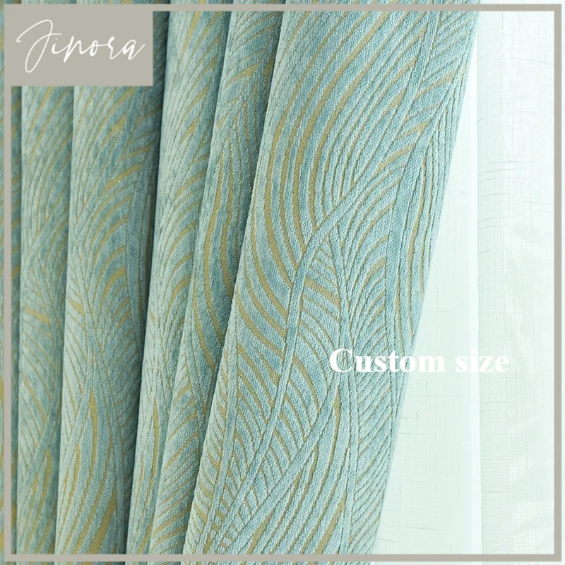 Chenille Luxury Curtains For L - Blackout Curtain Thick ulasan dan harga