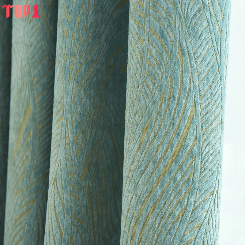 Chenille Luxury Curtains For L - Blackout Curtain Thick ulasan dan harga