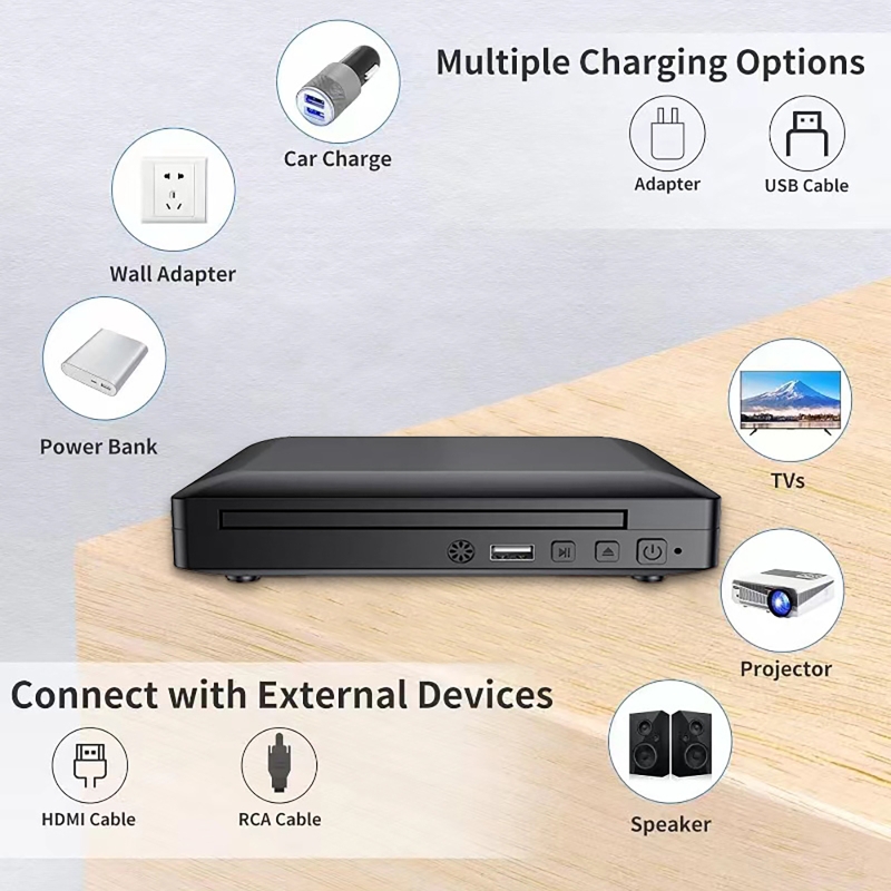 Mini DVD Player 1080P Full HD  - Home Cinema Dvd ulasan dan harga
